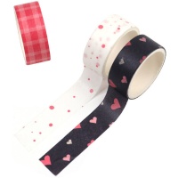 Washi tape rossiccio 3 m - 3 unità