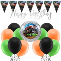 Confezione di decorazioni per feste Monster Truck - 33 pezzi