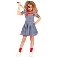Costume da Chucky con abito per bambina