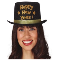 Cappello Happy New Year nero