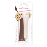 Gel di cioccolato colorato per decorare da 25 gr - Scrapcooking - 2 unità