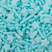 Mix di sprinkles azzurro chiaro con stelline, bastoncini e perline - 76 g - PME