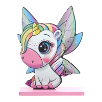 Centrotavola con unicorno baby da 15 x 4 x 20 cm