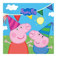 Tovaglioli Peppa Pig 16,5 x 16,5 cm - 20 unità