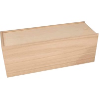 Scatola di legno rettangolare liscia, 33 x 12 x 12 x 12 cm