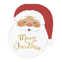 Tovaglioli di Natale di Babbo Natale 13,4 x 16 cm - 12 pezzi