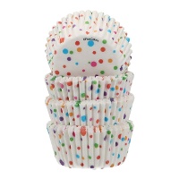 Pirottini per cupcake confetti 3,4 cm - Funcakes - 100 pezzi