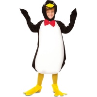 Costume da pinguino con papillon rosso per bambini