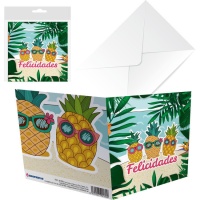 Biglietto d'auguri ananas