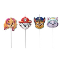 Candele Paw Patrol 2D 9 cm - Dekora - 4 unità