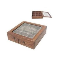 Scatola portabustine Tea da 24 x 24 x 7 cm - DCasa