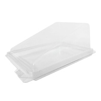 Scatola di plastica per porzione di torta 14,5 x 10,5 x 6,3 cm - Sweetkolor - 5 unità