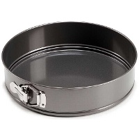 Stampo rotondo smontabile in acciaio di 28 x 28 x 6,8 cm