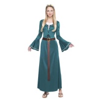 Costume da dama medievale verde per donna