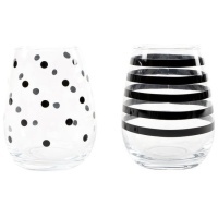 Tazza da 420 ml con strisce o pois - 1 pz.