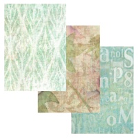 Kit di panni per rilegatura Essential Vintage 1 32 x 45 cm - Artis decor - 3 pezzi.