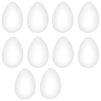 Figura in sughero a forma di uovo 4 x 6 cm - 10 pezzi.