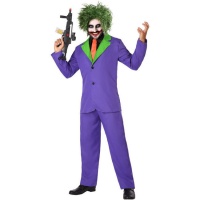 Costume da clown giocattolo viola per uomo