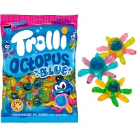 Polipetti gommosi colora-lingua - Trolli Octopus Blue - 100 gr
