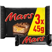 Mars di cioccolato al latte e caramello da 45 gr - 3 unità