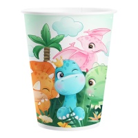 Tazze per dinosauri felici 200 ml - 8 unità