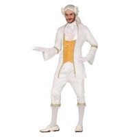 Costume cortigiano bianco da uomo