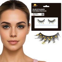 Ciglia finte con simbolo del dollaro