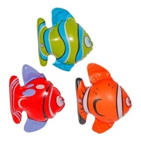 Pesce tropicale gonfiabile 16 x 20 cm - 3 pezzi.