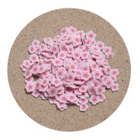 Bottoni decorativi fiore rosa da 0,5 cm