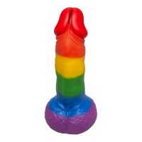 Salvadanaio a forma di pene arcobaleno 22,5 cm