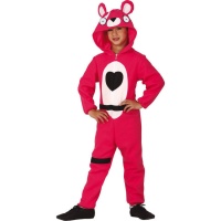 Costume orso guerriero rosa da adolescente