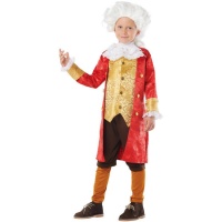 Costume d'epoca rosso per bambini