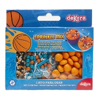 Kit di sprinkles mix a tema basket 70 g - Dekora