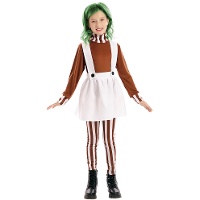 Costume da folletto loompa per bambina