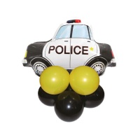 Bouquet di palloncini con auto della polizia - 9 unità