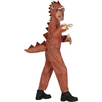 Costume da dinosauro marrone per bambini