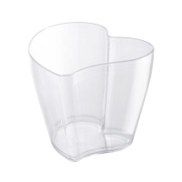 Bicchieri di plastica trasparenti a forma di cuore da 100 ml - 100 unità