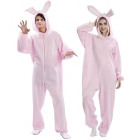 Costume coniglio rosa da adulto