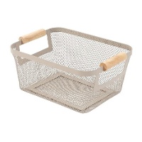 Cestino in metallo di 24,3 x 17,3 x 11 cm