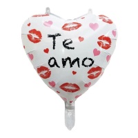 Palloncino con cuore bianco I love you 45 cm