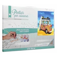 Furgone Hippie Paint by numbers 40 x 29,5 cm - Artis decor