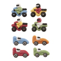 Figure in zucchero di Auto e Moto - Dekora - 48 unità