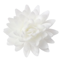 Cialde fiori di loto bianchi da 5,5 cm - Dekora - 18 unità