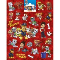 Etichette adesive Paw Patrol - 1 foglio