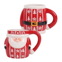 Tazza Babbo Natale panciuto da 15,5 x 11 x 10,5 cm - 1 unità
