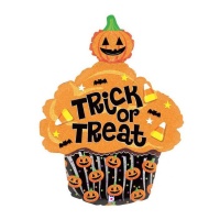 Palloncino cupcake Halloween da 51 x 64 cm - Grabo