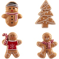 Decorazioni per roscón a forma di omini di pan di zenzero, 3-3,5 cm - Dekora - 50 pezzi