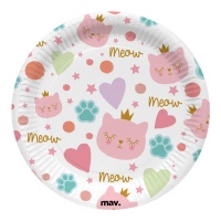 Piatti per gatti Princess 22,7 cm - 8 pezzi.