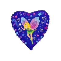 Palloncino cuore di fata farfalla 45 cm - Conver Party