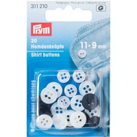 Bottoni da 9 e 11 cm per camicie - Prym - 20 pz.